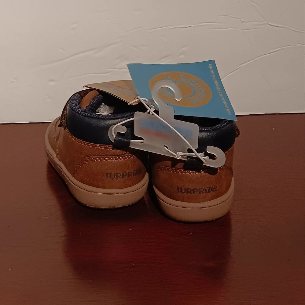 Surprize By Stride Rite Brown Sneaker Boots Size 3 (Walker) NWT
